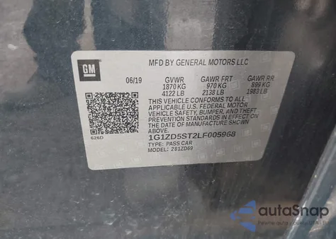 2020 Chevrolet Malibu Fwd Lt from USA, damaged, VIN 1G1ZD5ST2LF005968